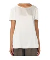 Max Mara Dida Satin T-shirt In Silk