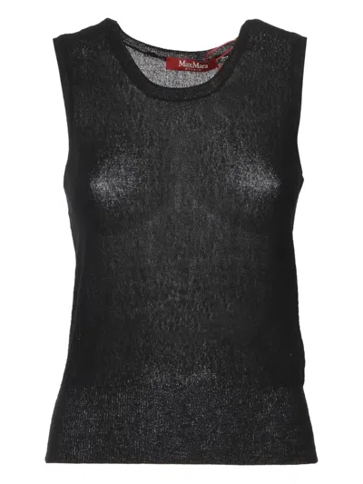MAX MARA ROUND-NECK SLEEVELESS TOP