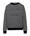 Max Mara Round-neck Sweater In Black