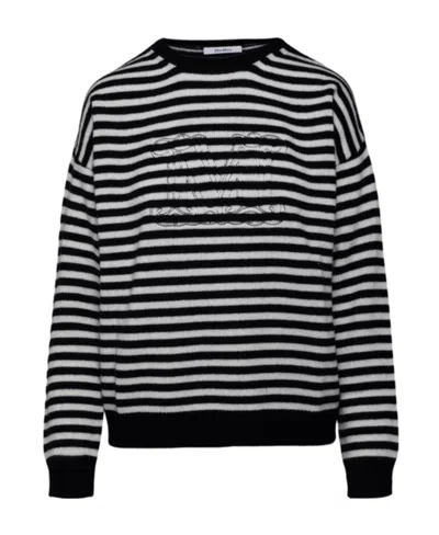 Max Mara Round-neck Sweater In Black