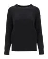 Max Mara Round Neck Sweater In Black