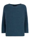 Max Mara Round-neck Sweater In Blue