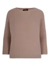 Max Mara Round-neck Sweater In Brown