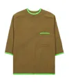 Max Mara Round Neck Sweater In Green