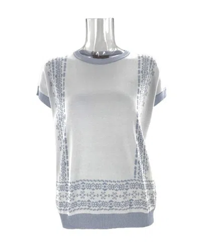 Max Mara Round Neck Sweater In White