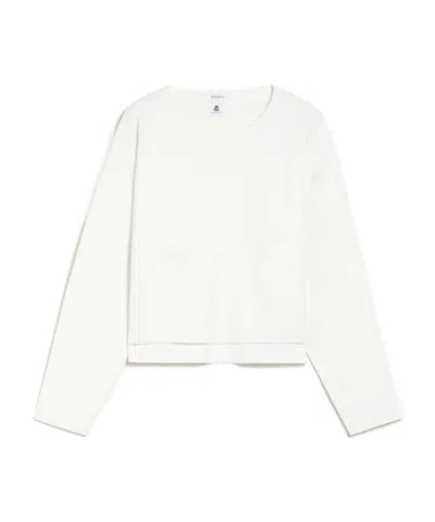 Max Mara Round Neck Woolen Sweater In White