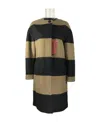 Max Mara Round-necked Coat In Black