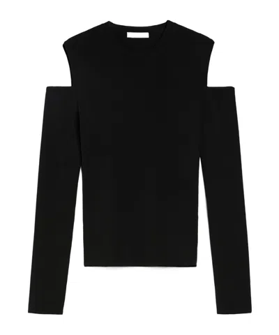 MAX MARA VISCOSE CRÊPE YARN JUMPER
