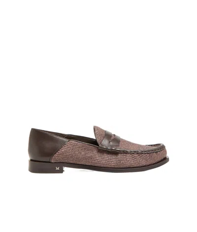 Max Mara Round Toe Loafers In Brown