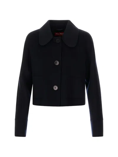 MAX MARA ROUND-COLLAR SINGLE-BREASTED JACKET