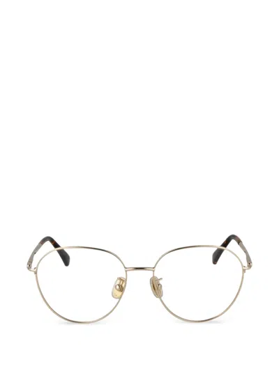 Max Mara Round-frame Glasses In Gold