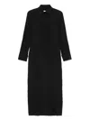 Max Mara Knee Length Dress With Long Sleeves And Open Back