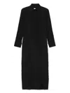 Max Mara Knee Length Dress With Long Sleeves And Open Back In 黑色