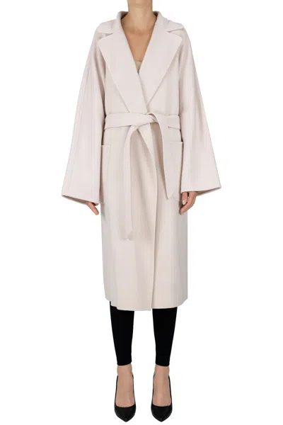 Max Mara Rovo Coat In Pale Pink