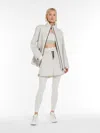 Max Mara Rubber-coated Technical Canvas Jacket In Stone