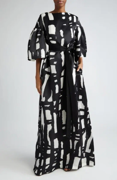 Max Mara Rubiera Graphic-print Maxi Dress In Multi
