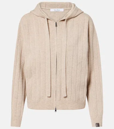 MAX MARA RUBIERA CASHMERE ZIP-UP HOODIE