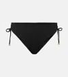 MAX MARA RUCHED HIGH-RISE BIKINI BOTTOMS