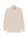 Max Mara Cotton Cordonnet Oversized Jumper In Neutral