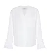Max Mara Ruffle-trim Shirt In Multi