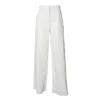 Max Mara Ruggero Trousers In White Cotton Drill In White