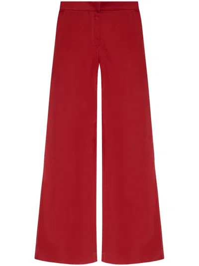 Max Mara Ruggero Trousers In Red