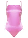 Max Mara Rugiada' Mauve Silk Top In Fucsia