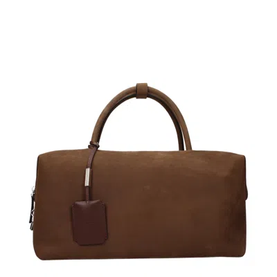 Max Mara Women's Handbags Brown Suede