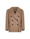 S Max Mara Beige Double Broadcloth Lukas Jacket