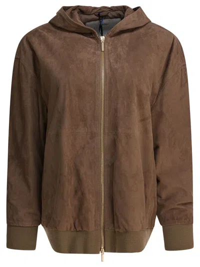 Max Mara S Brown Suede Jacket