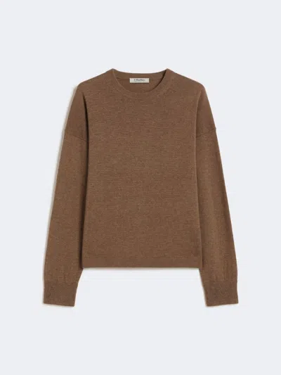 Max Mara S Brown Wool Blend Nebbie Sweater