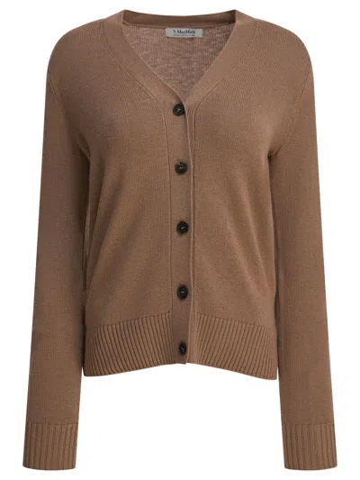 Max Mara S Brown Wool  Knitwear