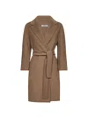 S Max Mara Camel Double Broadcloth Arona Short Coat