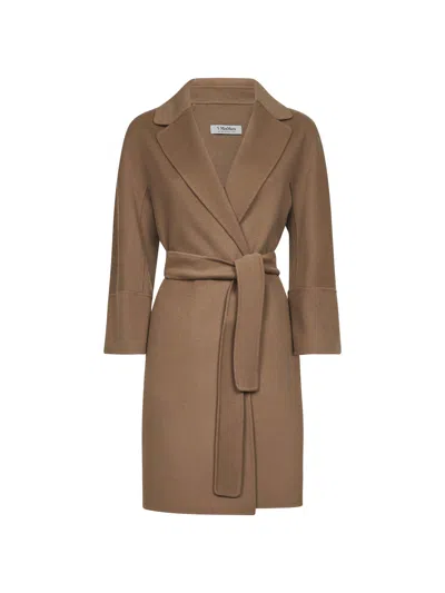 S Max Mara Camel Double Broadcloth Arona Short Coat