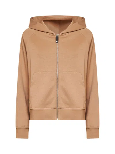 Max Mara S Camel Smmmarea Zip-up Hoodie