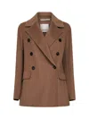 Max Mara S Camel Smmrita Double-breasted Jacket In Multi