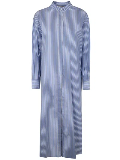 Max Mara S Celeste Popeline Stripes Print Dress