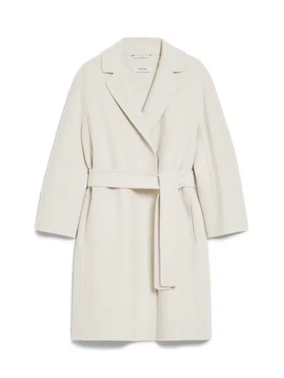 Max Mara S Chalk Wool Arona Coat