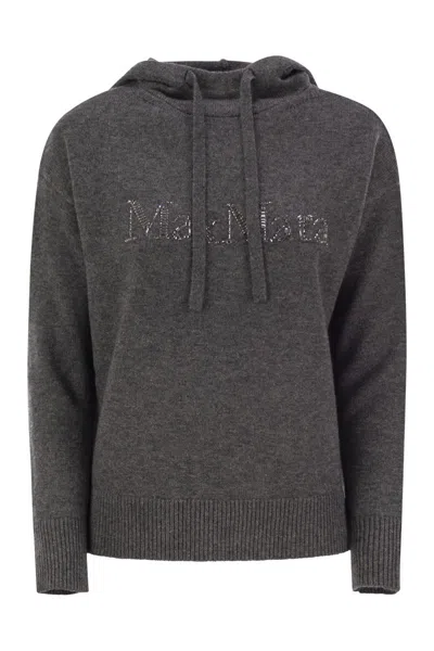 Max Mara S Charcoal Wool Blend Gorizia Sweatshirt