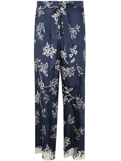 MAX MARA S MAX MARA S CINZIA SILK TWILL PRINTED TROUSERS