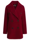 S Max Mara Max Mara S Red Wool Coat In Brown