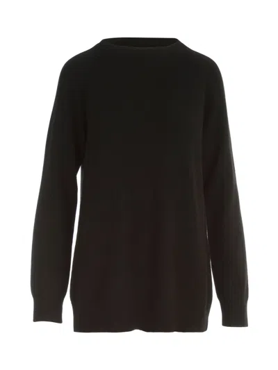 Max Mara S Derrik Black Round Neck Sweater In Black  