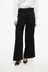 Max Mara S Double-pleated Carmen Cropped Fit Pants Grösse 44 In Black