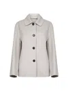 S Max Mara Ecru Double Broadcloth Lily Shirt Jacket
