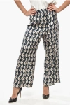 Max Mara S Geometric Patterned Timeb Silk Pants In Multi