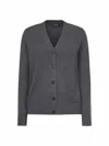 Max Mara S Grey Wool Knit Apollo Cardigan