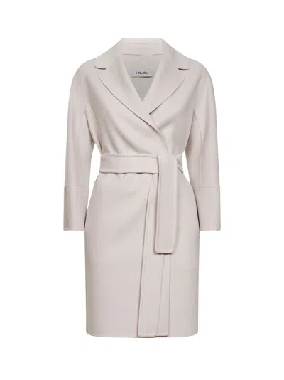 Max Mara S Ivory Arona Cocoon Short Coat