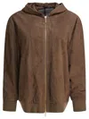 Max Mara S Brown Suede Jacket In Brown