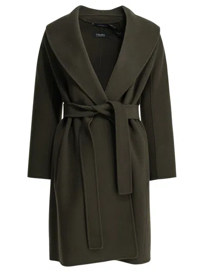Max Mara S Long Wool Coat In Gray