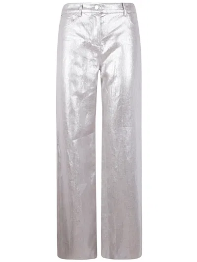 Max Mara S Malika Silver Trousers